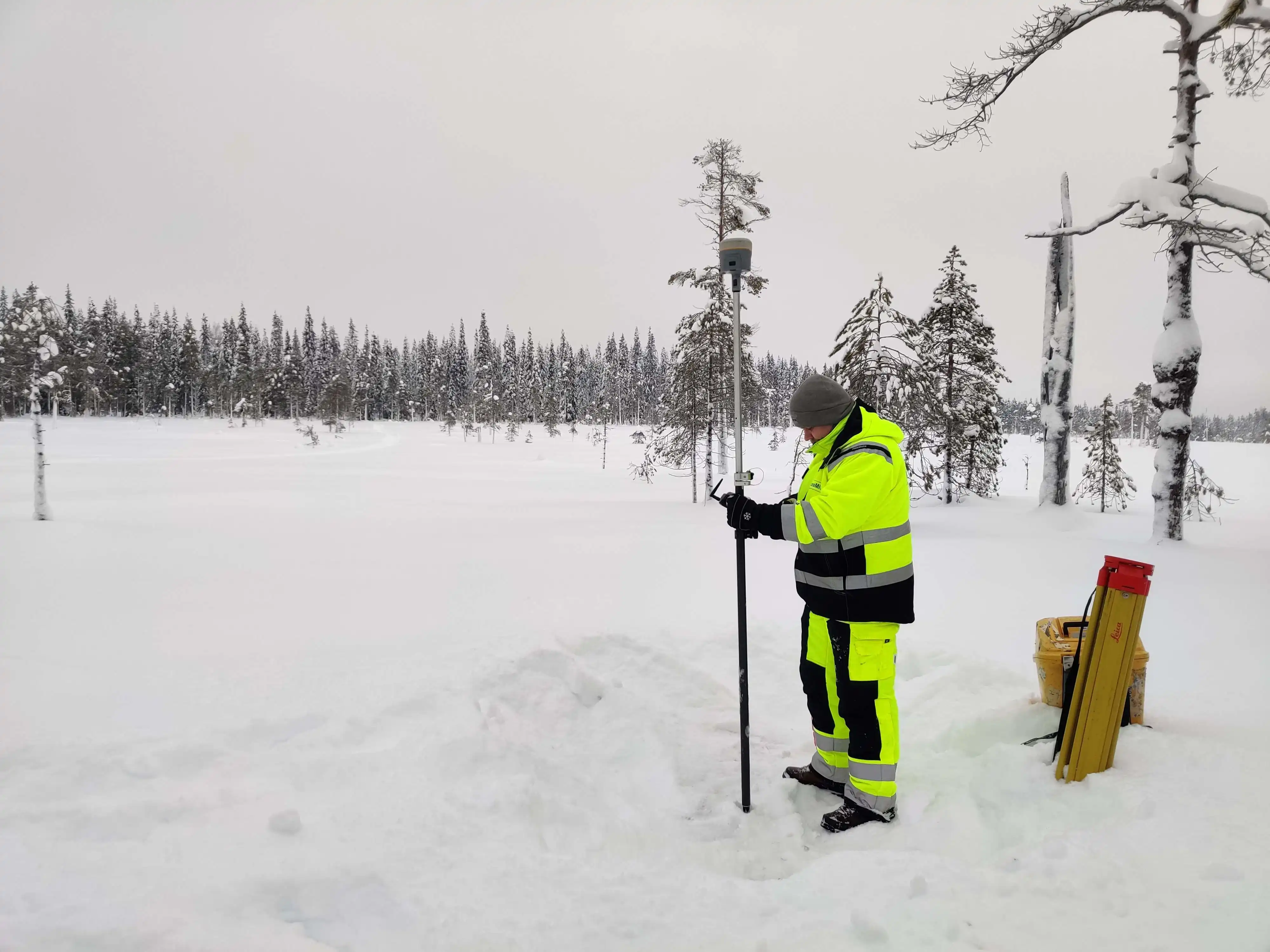 GPS mittaus talvella